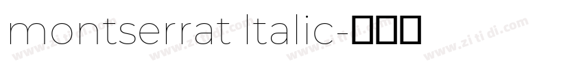montserrat ltalic字体转换